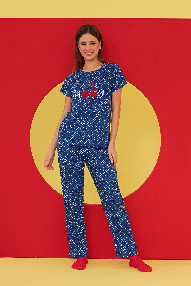 Σετ πιτζάμες Navy Blue Fresh Mood - 1
