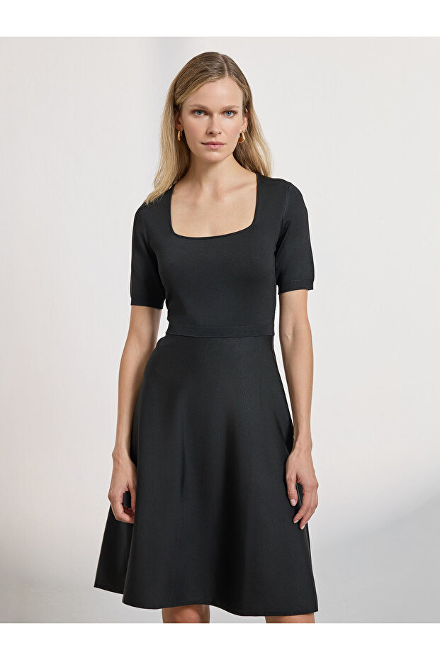 Kadın Elbise-siyah - 4