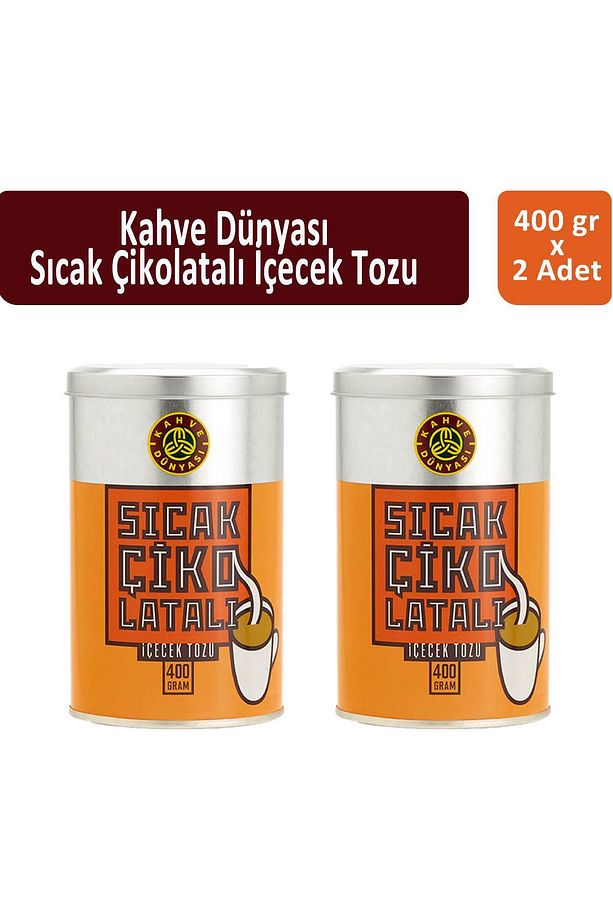 Teneke Sıcak Çikolata 400 gr x 2 Adet - 1