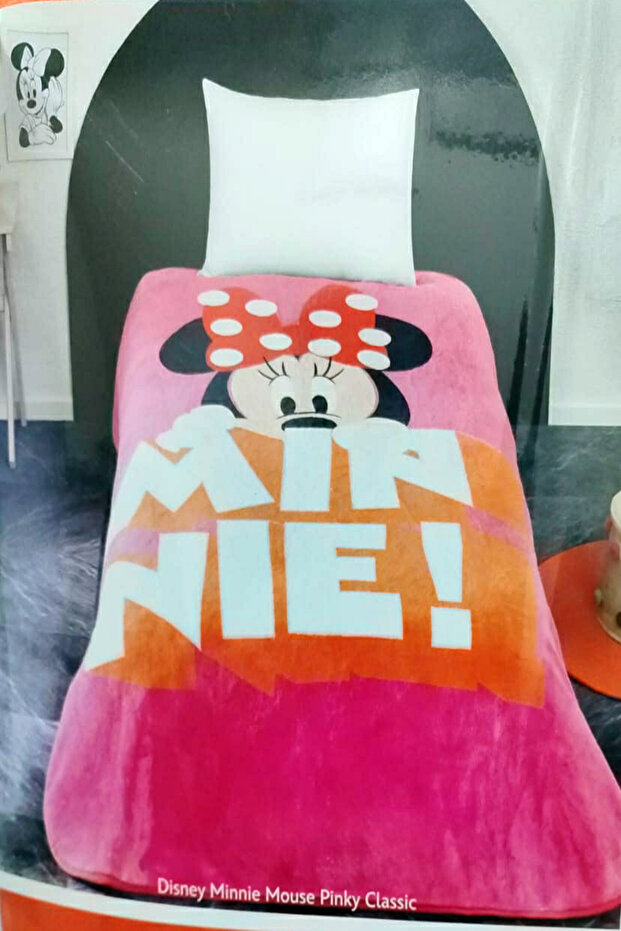 Minnie Mouse Pinky Classic - Crown Licensed Single Blanket