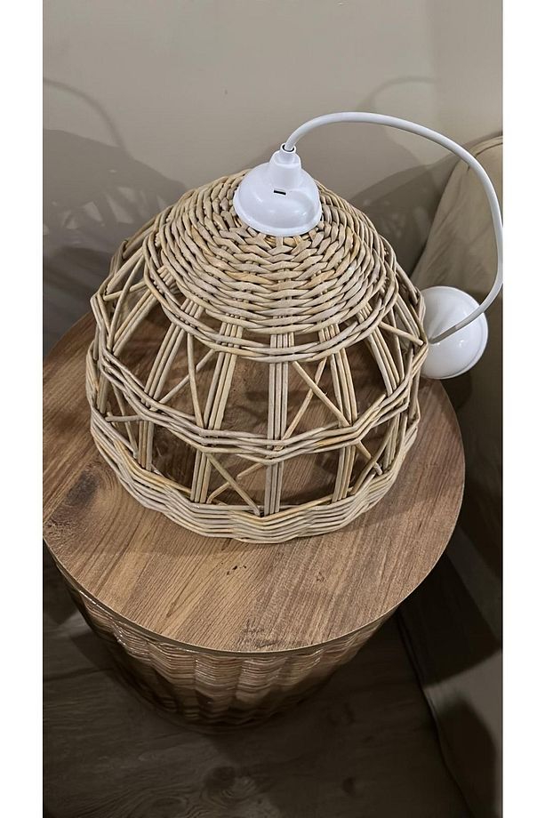 Bohem Sarkıt Avize Rattan Avize Bambu Hasır Avize Salon Mutfak Özel Üretim Avize(duy Dahil) - 2