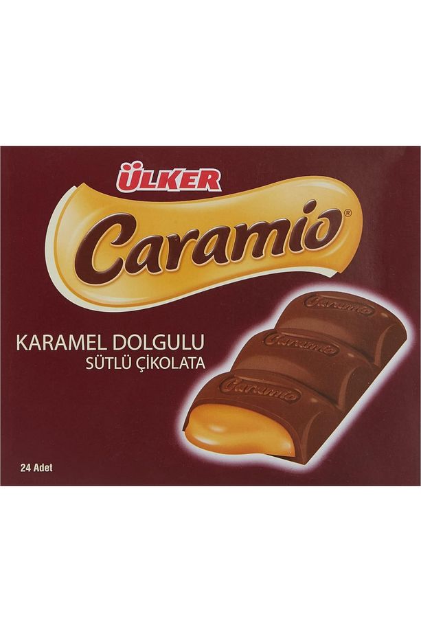 Bol Karamelli Çikolata Kaplamalı Caramio Finger 7 Gram x (24 Adet) - 3