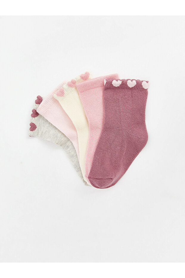 Lcwk Basic Kız Bebek Soket Çorap 5'li - 2