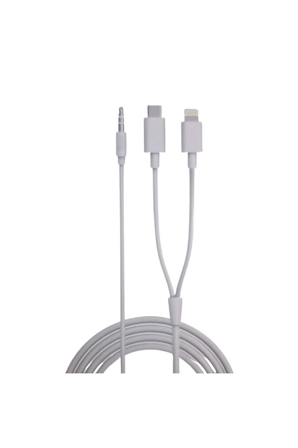 Aux To Lightning Type-C Kablo İphone-Android uyumlu aux dönüştürücü - 1