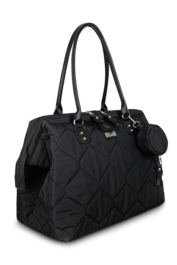 Kadın Manolya Anne Bebek Bakım Ve Kadın Kol Çantası Siyah - 3