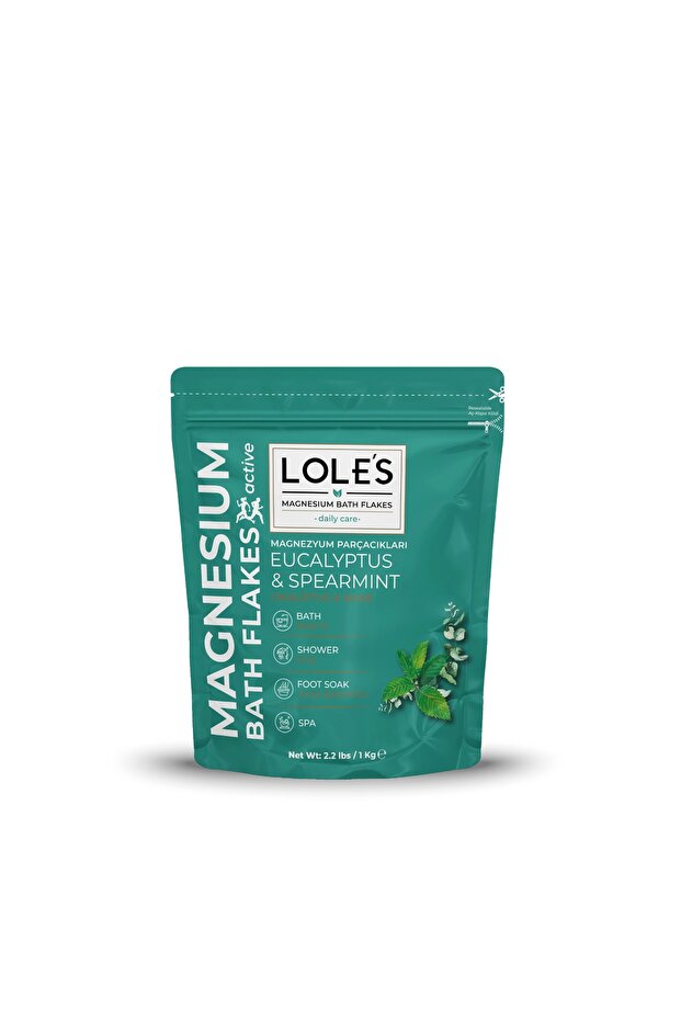 Magnesium Bath Salt Eucalyptus & Mint 1kg Epsom Salt Alternative Magnesium Bath Salt