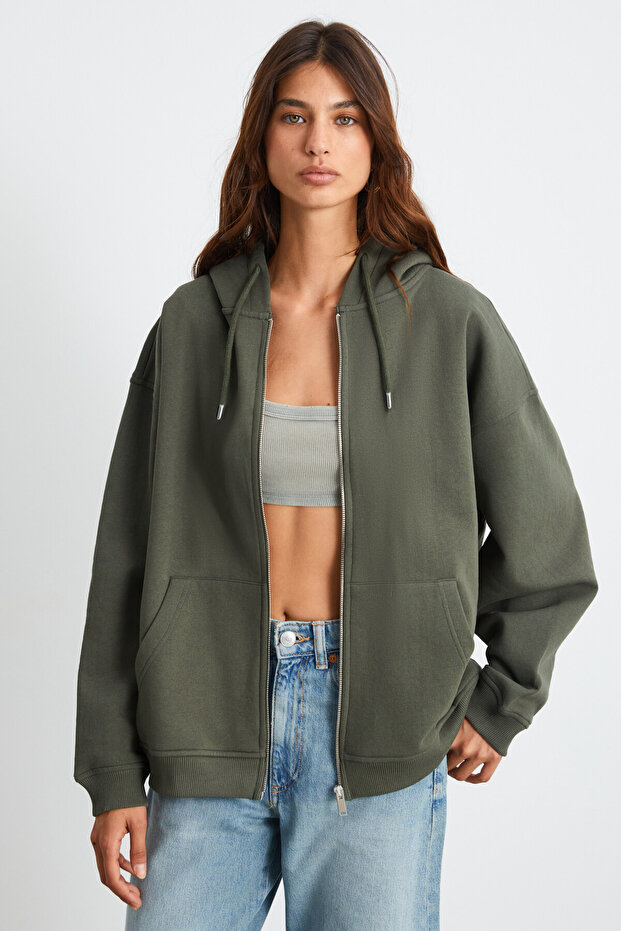 Belia Women's Khaki Sweatshirt