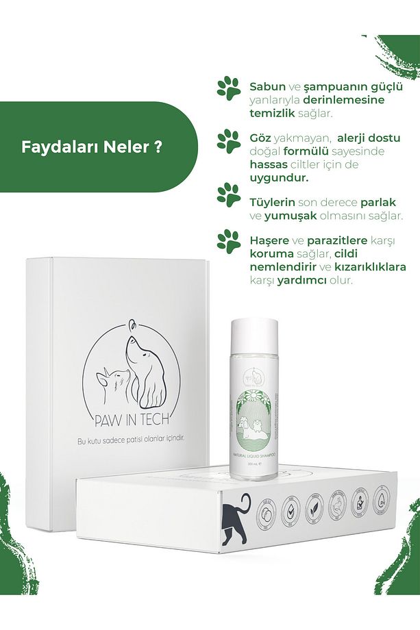 Göz Yakmayan Doğal Kedi Ve Köpek Şampuanı 200 Ml - 3