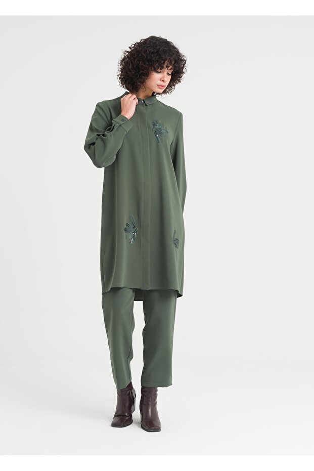 Önü İşlemeli Tunik - 6