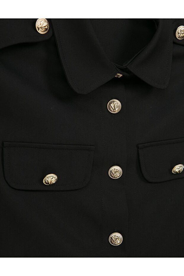 Keitha Kadın Siyah Gömlek - 2