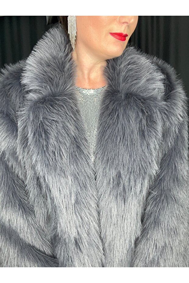 Kürk Görünümlü kaban - 3