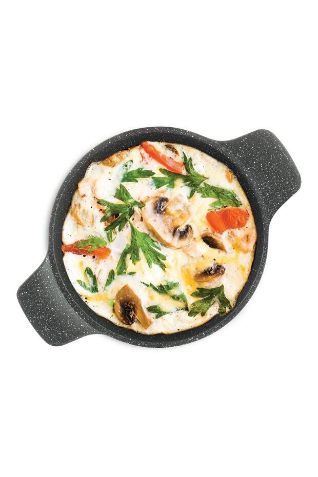 Döküm Saplı Güveç Sahan | 20 Cm | Gri - 2