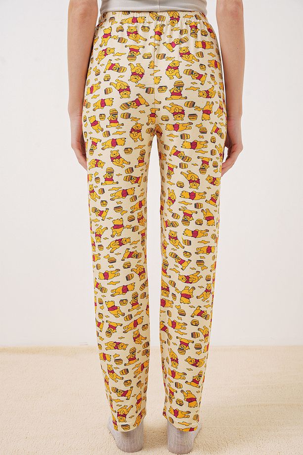 4323 Desenli Pijama Altı - M. Krem - 7