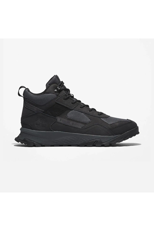 Mid Lace up Waterproof Men's Black Boots