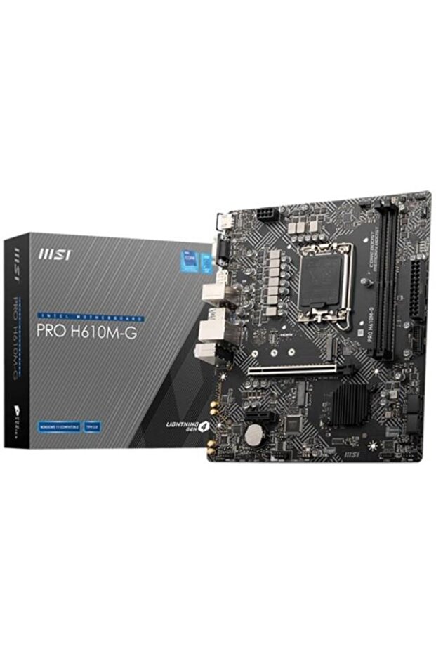 PRO H610M-G DDR5 M2 PCIe NVME HDMI PCIe 16X v4.0 1700p mATX - 1
