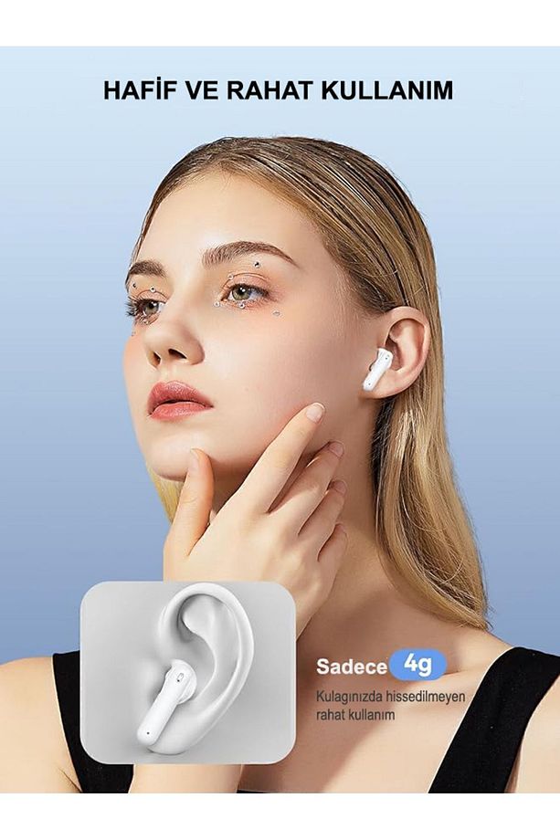 S-30 Bluetooth Kulaklık Ios-android Enc Ortam Sesi Azaltma 4 Mikrofonlu 5.3 Ipx6 su geçirmez - 7