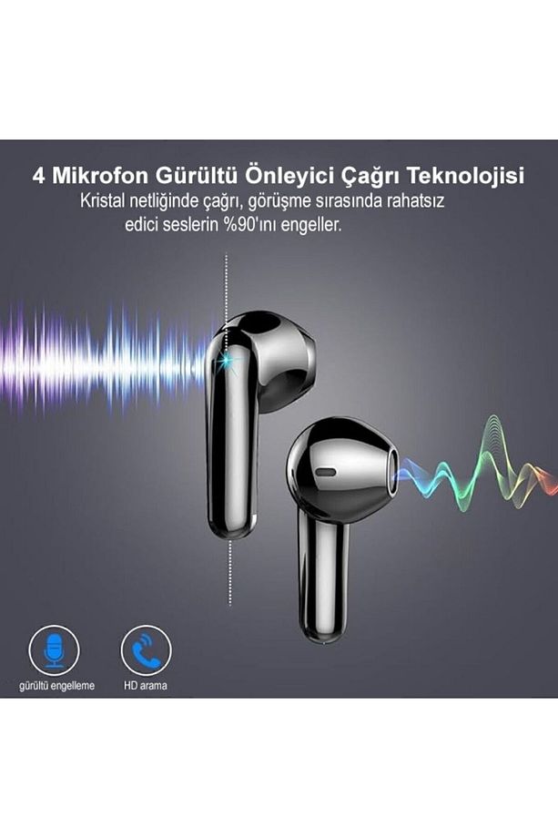S-30 Bluetooth Kulaklık Ios-android Enc Ortam Sesi Azaltma 4 Mikrofonlu 5.3 Ipx6 su geçirmez - 1