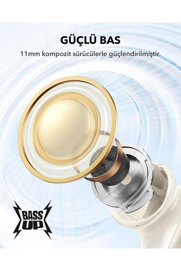 Soundcore P40i Kulak İçi Bluetooth Kulaklık - Beyaz - A3955 - 4