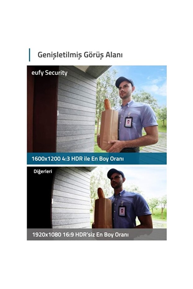 Eufy Security Kablosuz Kapı Zili 1080p Dahili Bataryalı - E8220 - 2