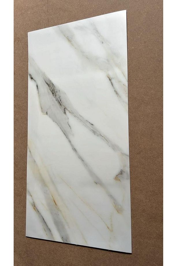 Bs1764 Shiny 60x30cm 1 Adet Mermer Desenli Yapışkanlı Esnek Karavan Banyo Wc Duvar Kaplama Paneli - 5