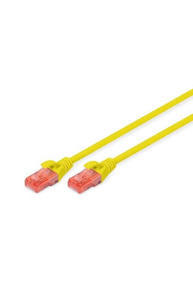 كابل التصحيح الأصفر Cat6 Utp Dk-1617-005/y بطول 0.5 متر (عبوة من 10 قطع)