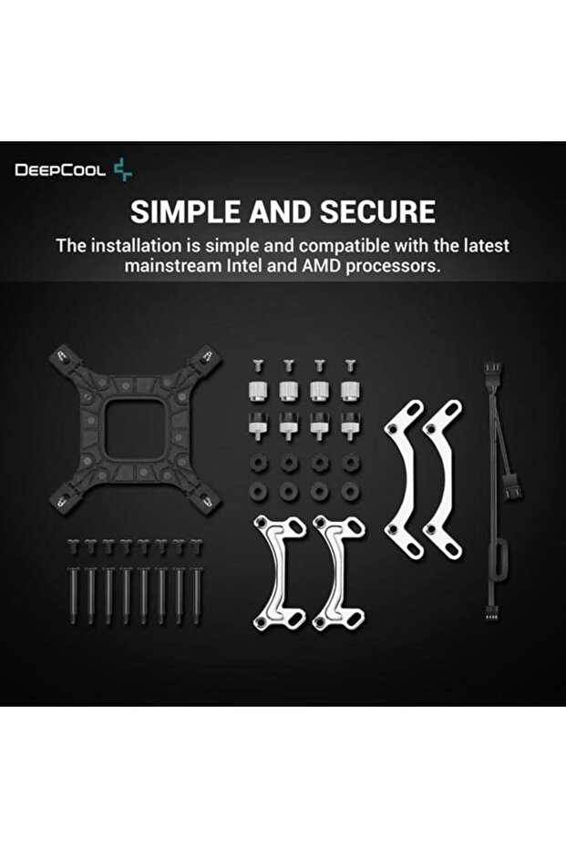 Deepcool 240mm Le520 Argb Am5-1700P Liquid Cooled Cpu Fan - 6