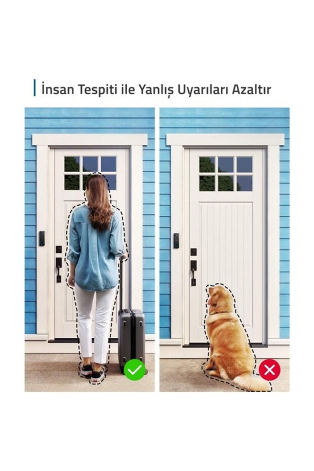 Eufy Security Kablosuz Kapı Zili 1080p Dahili Bataryalı - E8220 - 4