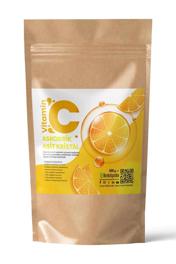 Askorbik Asit Kristal - C Vitamini (Gıda Tipi) 500 GR - 1