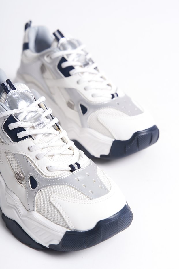 Silver-white Women's Sports Shoes sneakers