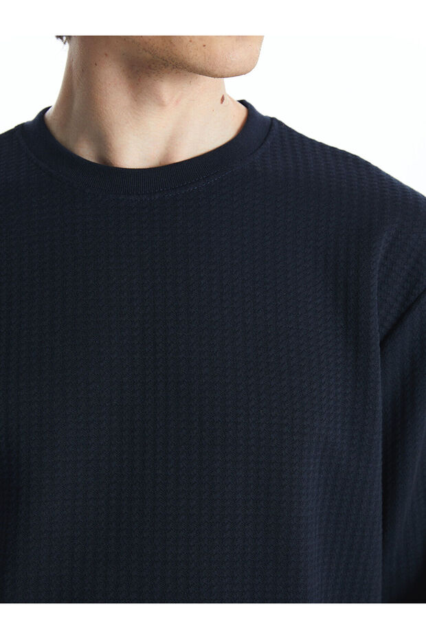 LCWK Bisiklet Yaka Uzun Kollu Erkek Sweatshirt - 3