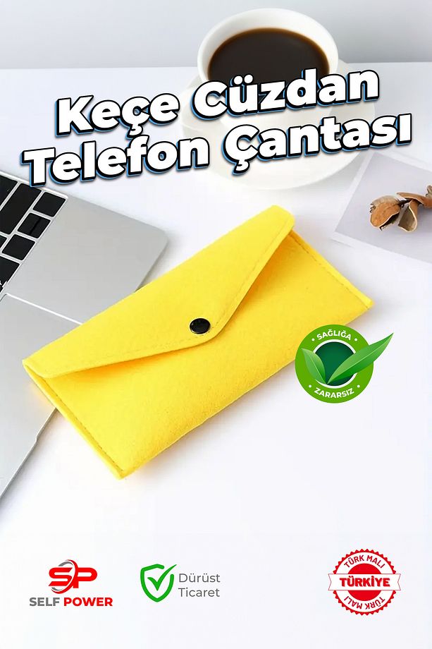 Hafif Aşınmaya dayanıklı basit ve şık seyehat depolama ve düzenleme keçe cep telefonu cüzdanı&çanta - 1