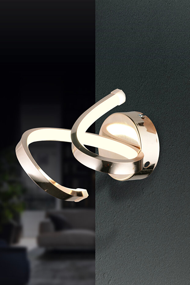 Ap 09 Model Gold 3 Renkli Koridor Ve Mutfak Için Ideal Aplik Alüminyum Avize, 20x20 - 1