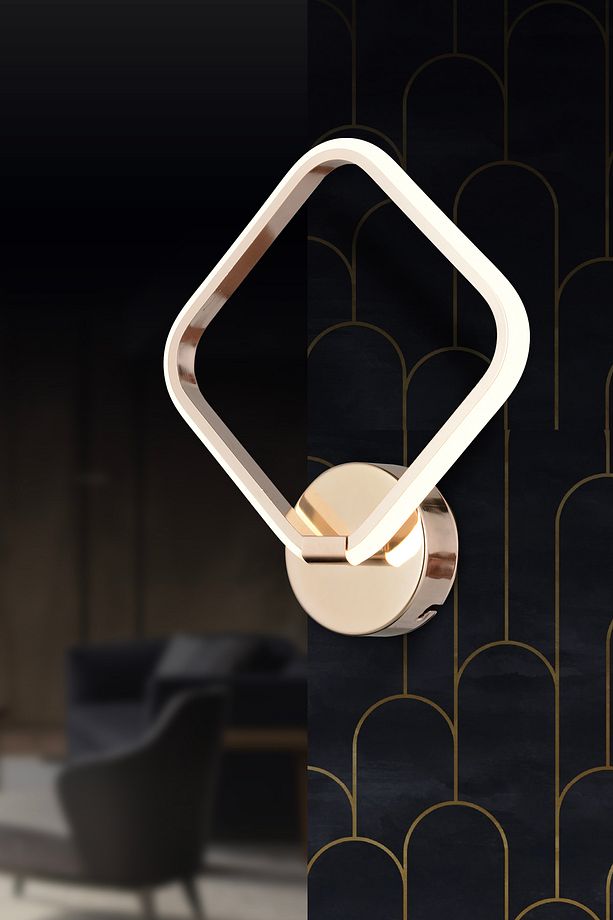 Pl 01 Model Gold 3 Renkli Koridor Ve Mutfak Için Ideal Aplik Alüminyum Avize, 25x25 - 1