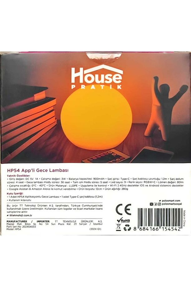 HP54 APP'Lİ GECE LAMBASI - 4