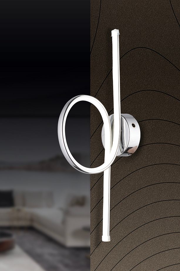 Ap 05 Model Krom 3 Renkli Koridor Ve Mutfak Için Ideal Aplik Alüminyum Avize, 30x40 - 1