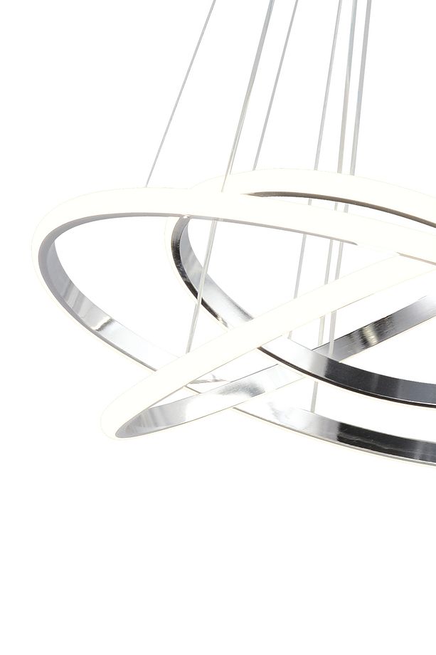 Ld 020 Model Krom 3 Renkli Salon Ve Oturma Odası Için Ideal Alüminyum Avize, 50x80 - 4