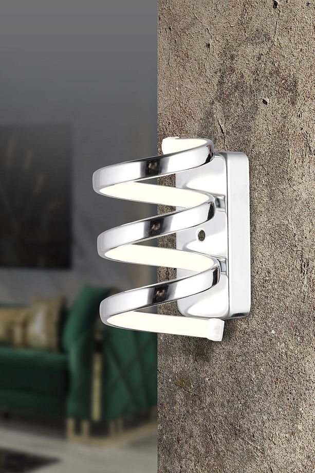 Ap 010 Model Krom 3 Renkli Koridor Ve Mutfak Için Ideal Aplik Alüminyum Avize, 20x20 - 2