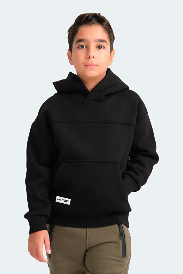 LENE Unisex Çocuk Sweatshirt Siyah - 1