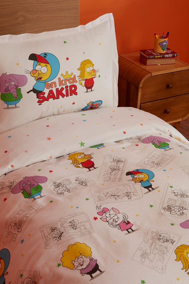 X Kral Şakir En Kral Şakir Tek Kişilik Nevresim Takımı - 4