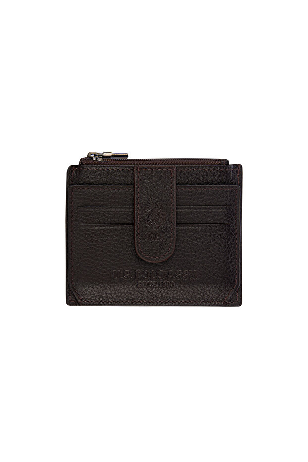 U.S. Polo Assn. 7657-7658-7659 Genuine Leather Wallet Card Holder Brown