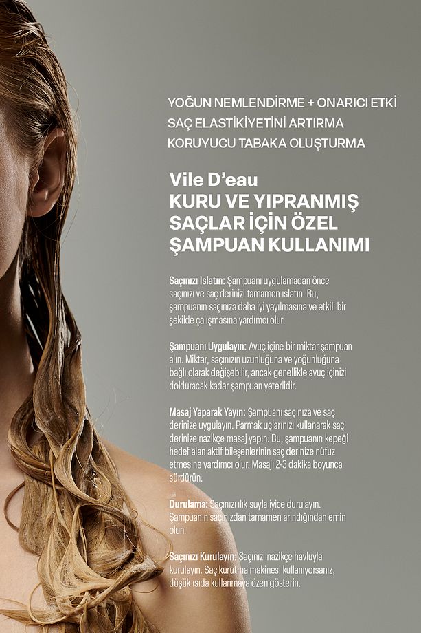 Kuru Yıpranmış Saçlara Özel Şaç Dökülmesini Önleyici Özel Ultra Yumuşak Ve Dolgun Şampuan 400ml - 5