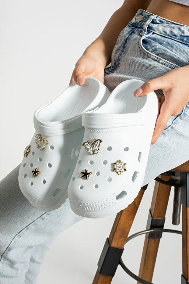 White Hospital Slippers Nurse Slippers Doctor Slippers Chef Slippers Laboratory Sea Pool Slippers