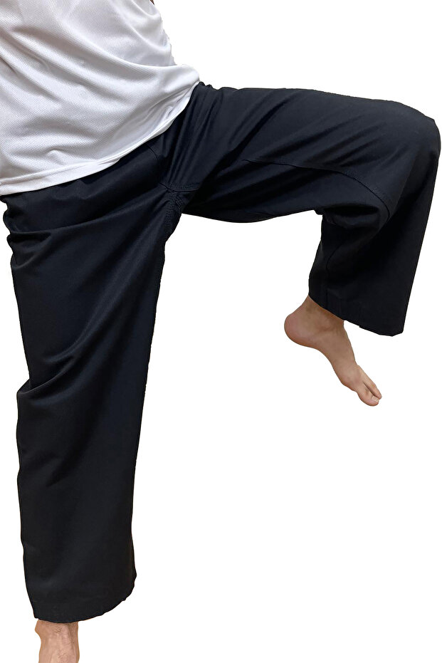 Taekwondo Alt Dobok Red Black Taekwondo Pants - Ribbed Dobok
