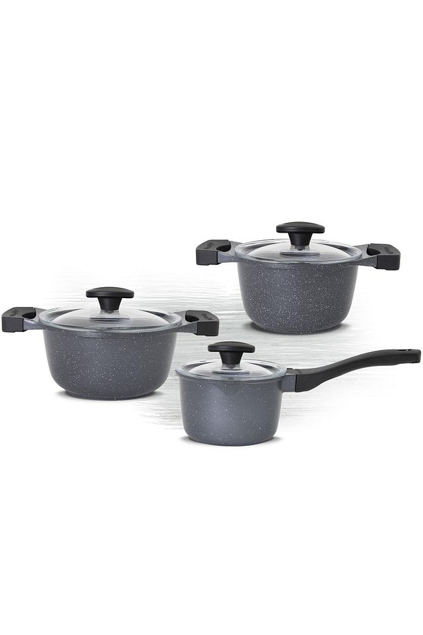 | Tencere Seti | Viola Serisi | Mini Set | 6 Parça | Gri - 5