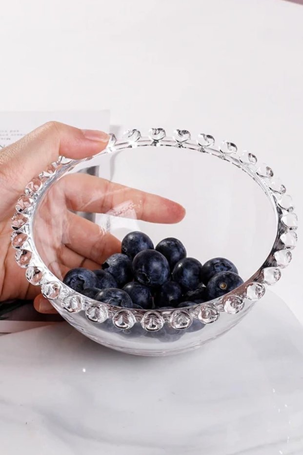 6-Piece Glass Magnolia, Snack Bowl, Ice Cream Glass Bowl Love Series 24170