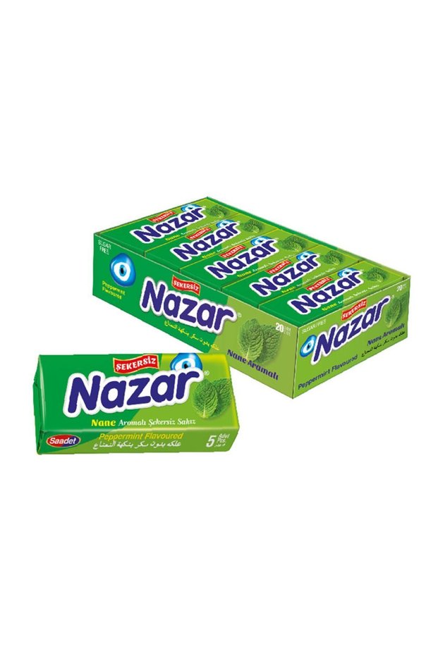 Nazar 5-piece mint gum in a box