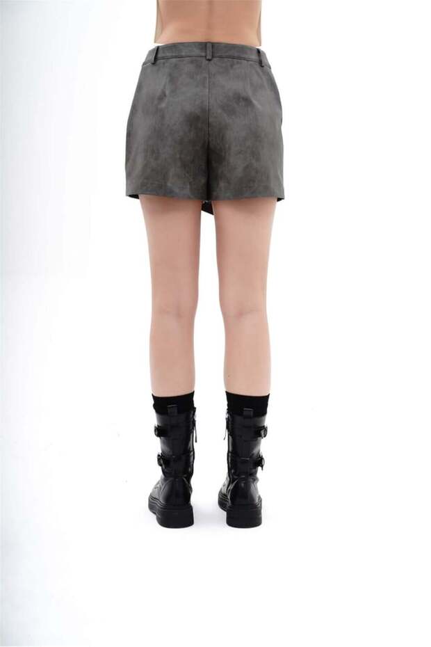 DERİ ŞORT ETEK - 2
