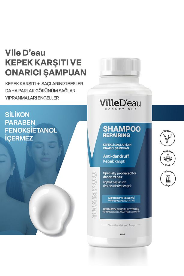 2 Adet Kepek Kaşıntı Veeğzama Karşıtı Şampuan 100 ml [seyahat Boyu] - 6