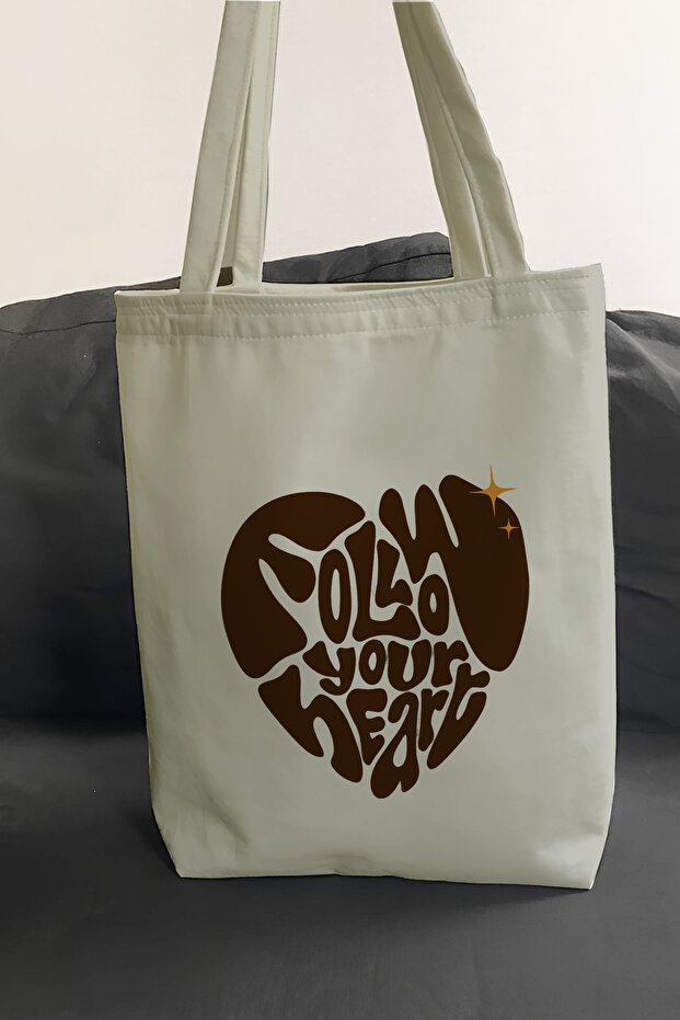 Printed Daily Beach Shopping Tote Cloth Bag with Quality Fabric Inner Pocket