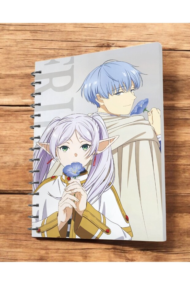 دفتر Frieren Anime مقاس A5 على شكل حلزوني 50 ورقة